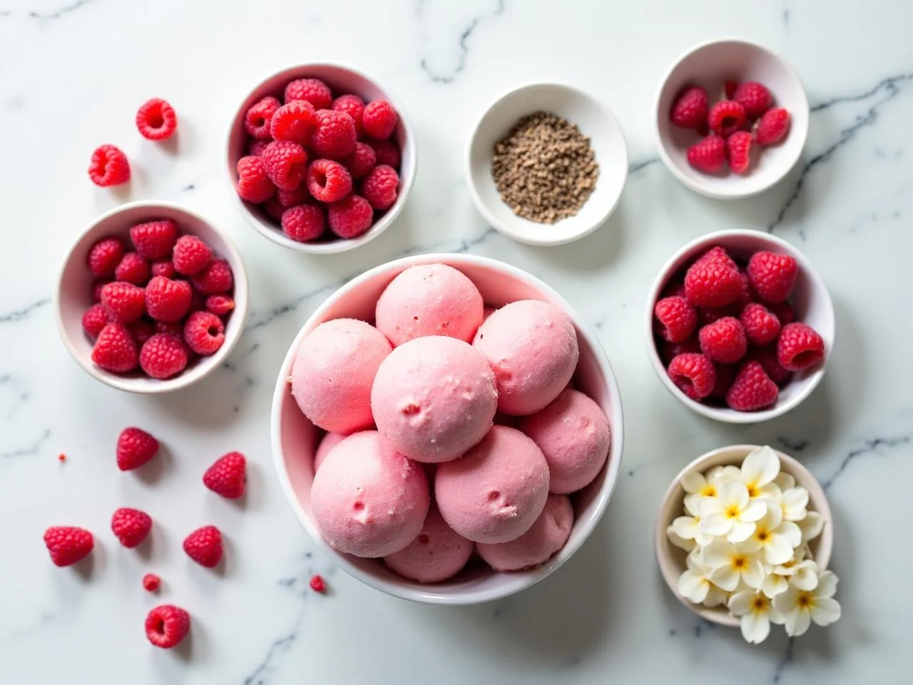 Ingredients for Raspberry Sherbet