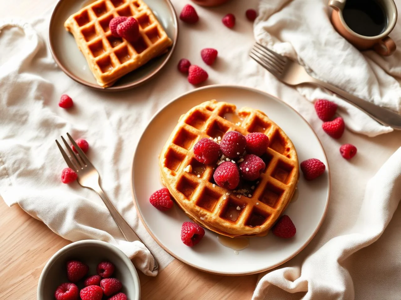 Raspberry Waffles