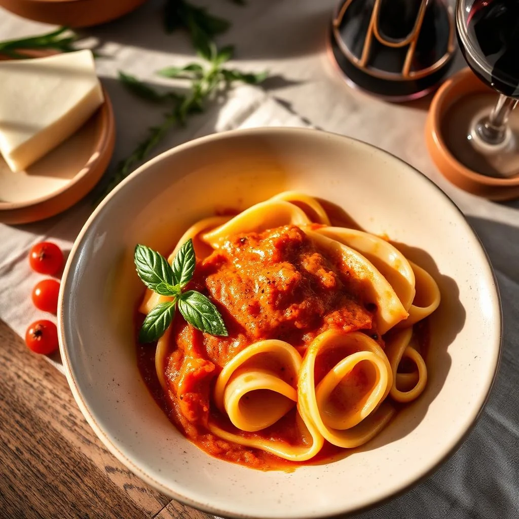 Ravioli With Creamy Tomato Sauce