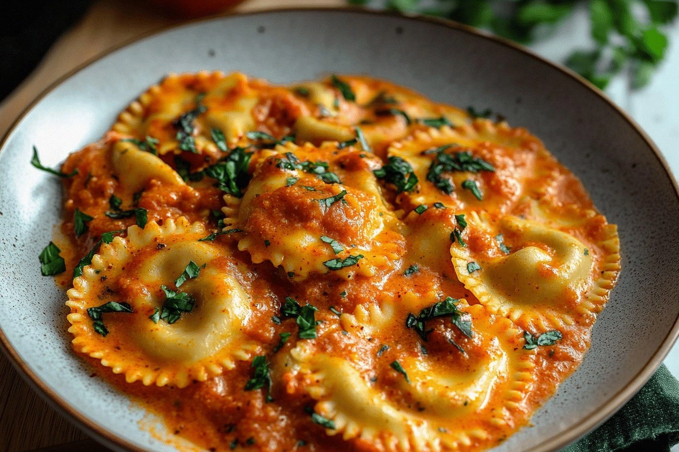 Raviolis With Creamy Harissa S