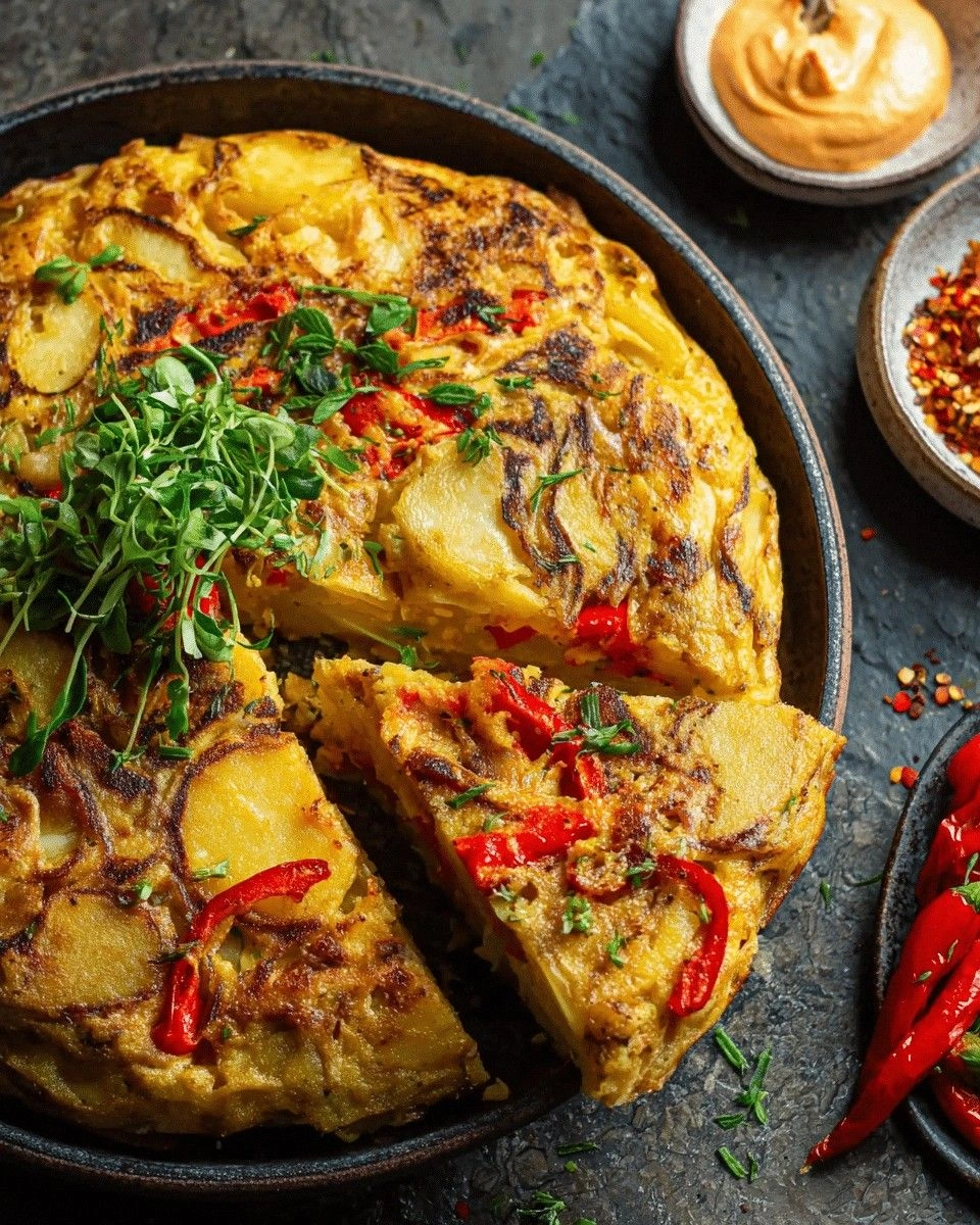Red Pepper Tortilla with Chill