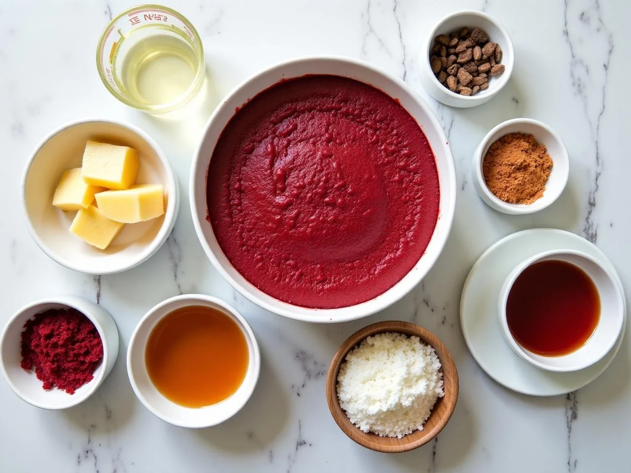 Ingredients for Red Velvet Cake