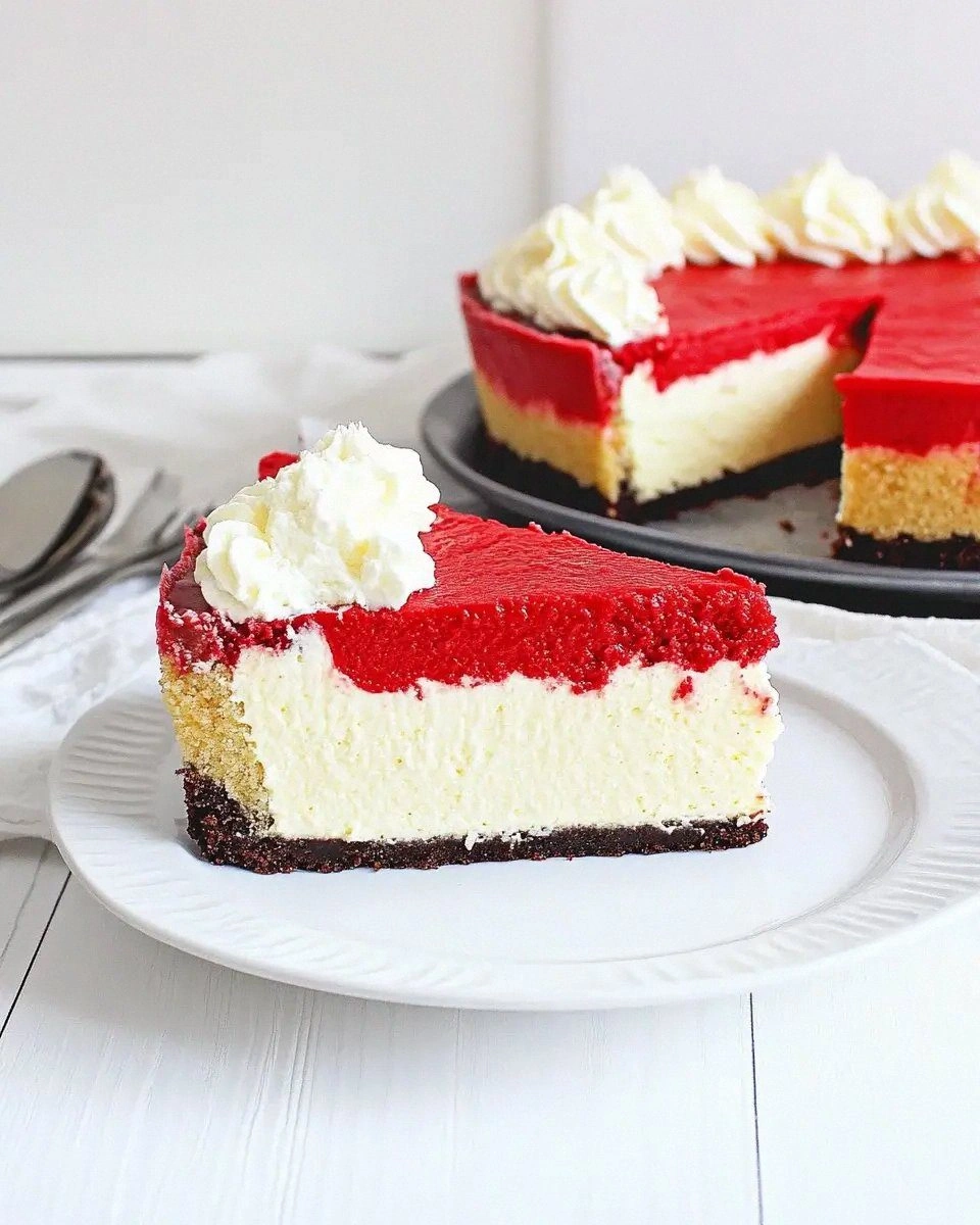 Red Velvet Cheesecake is a must-try dessert recipe!
