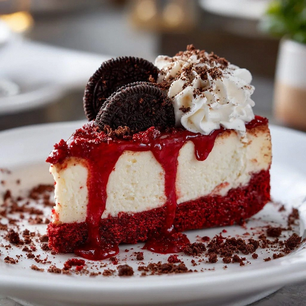 Red Velvet Oreo Cheesecake Rec
