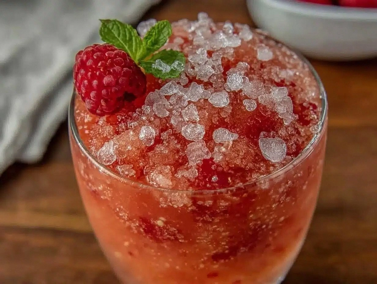 Refreshing Frozen Raspberry Frose Blush Slushie Recipe Easy Homemade Summer Drink