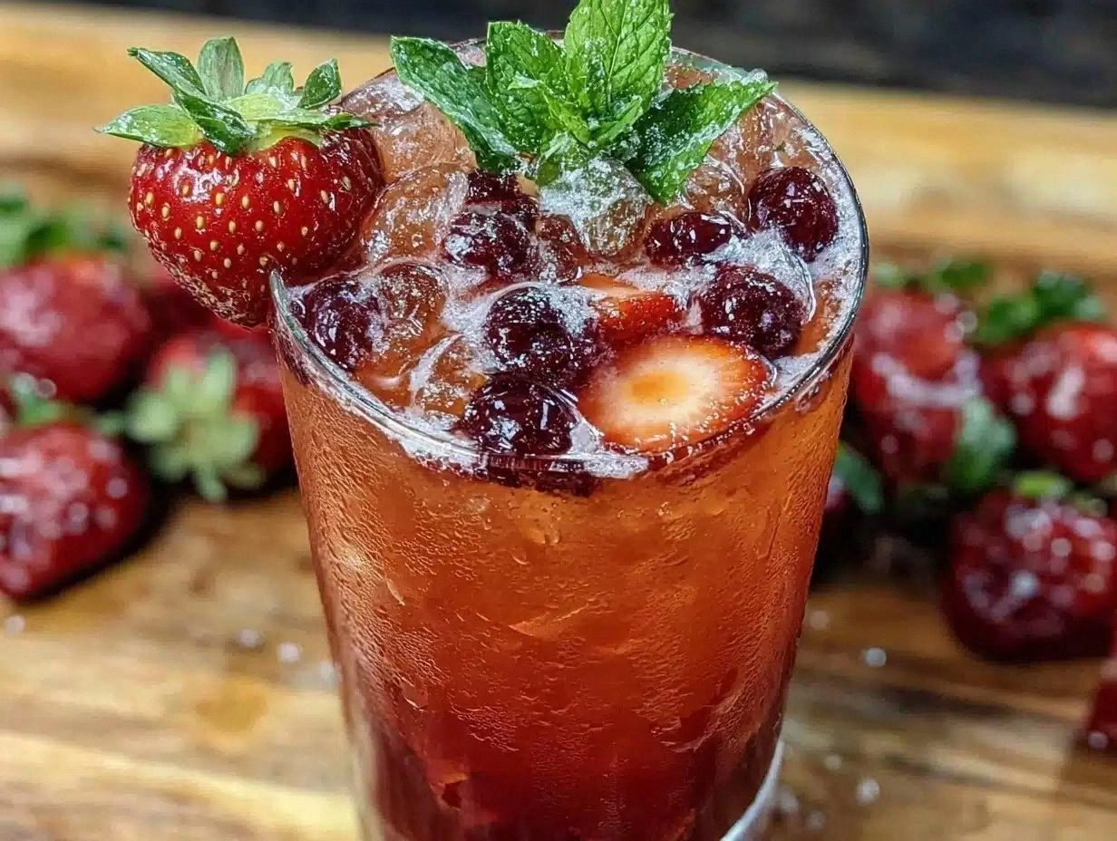 Refreshing Strawberry Açaí Refresher Recipe Easy Homemade Summer Drink