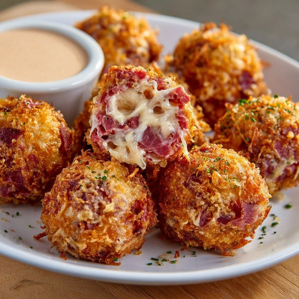 Reuben Balls with Spicy Thousa