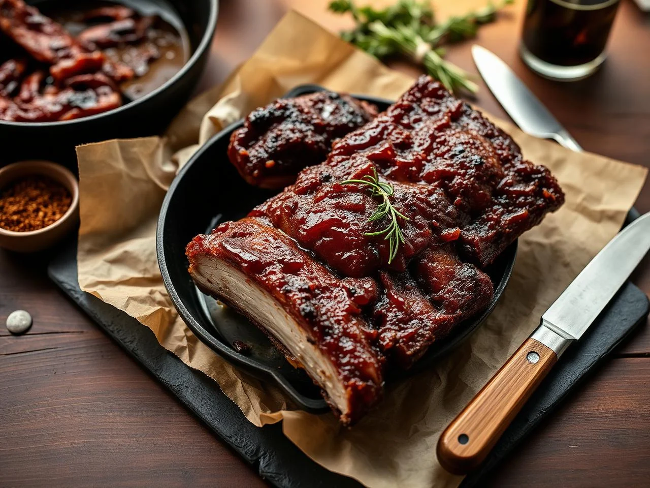 Ribs With Cola Glaze