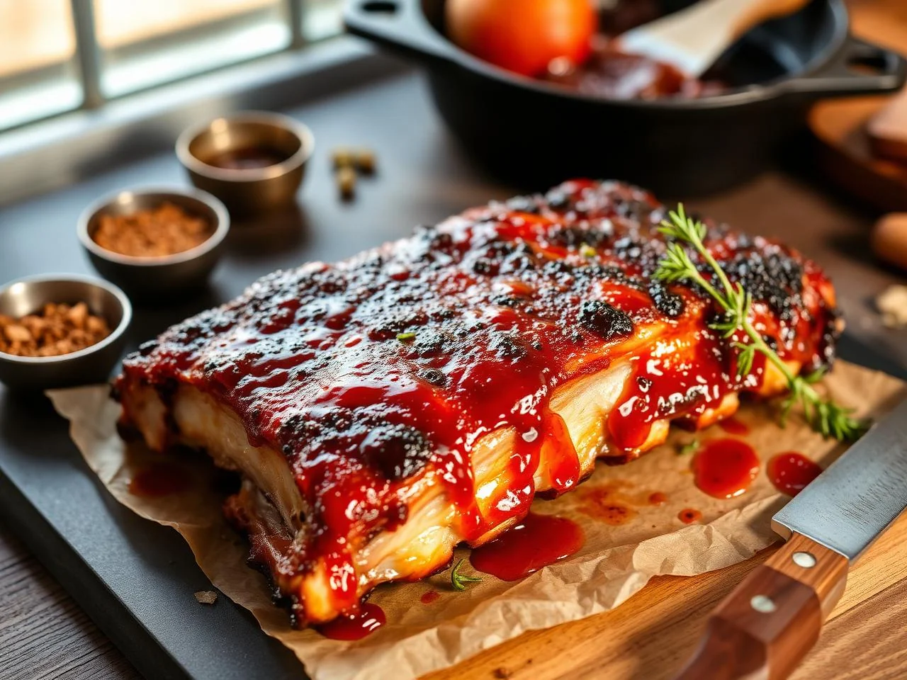 Ribs With Peach Bbq Sauce