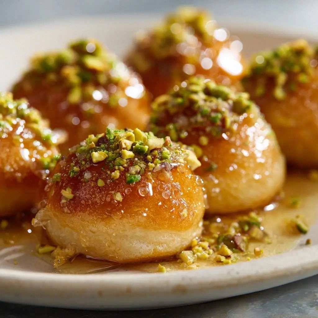 Ricotta Pistachio Honey Bites: