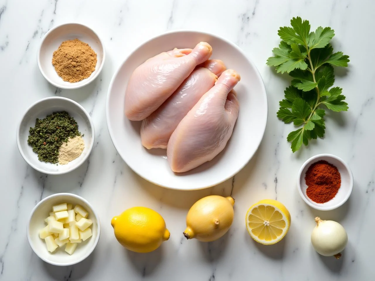 Ingredients for Roast Chicken With Potatoes