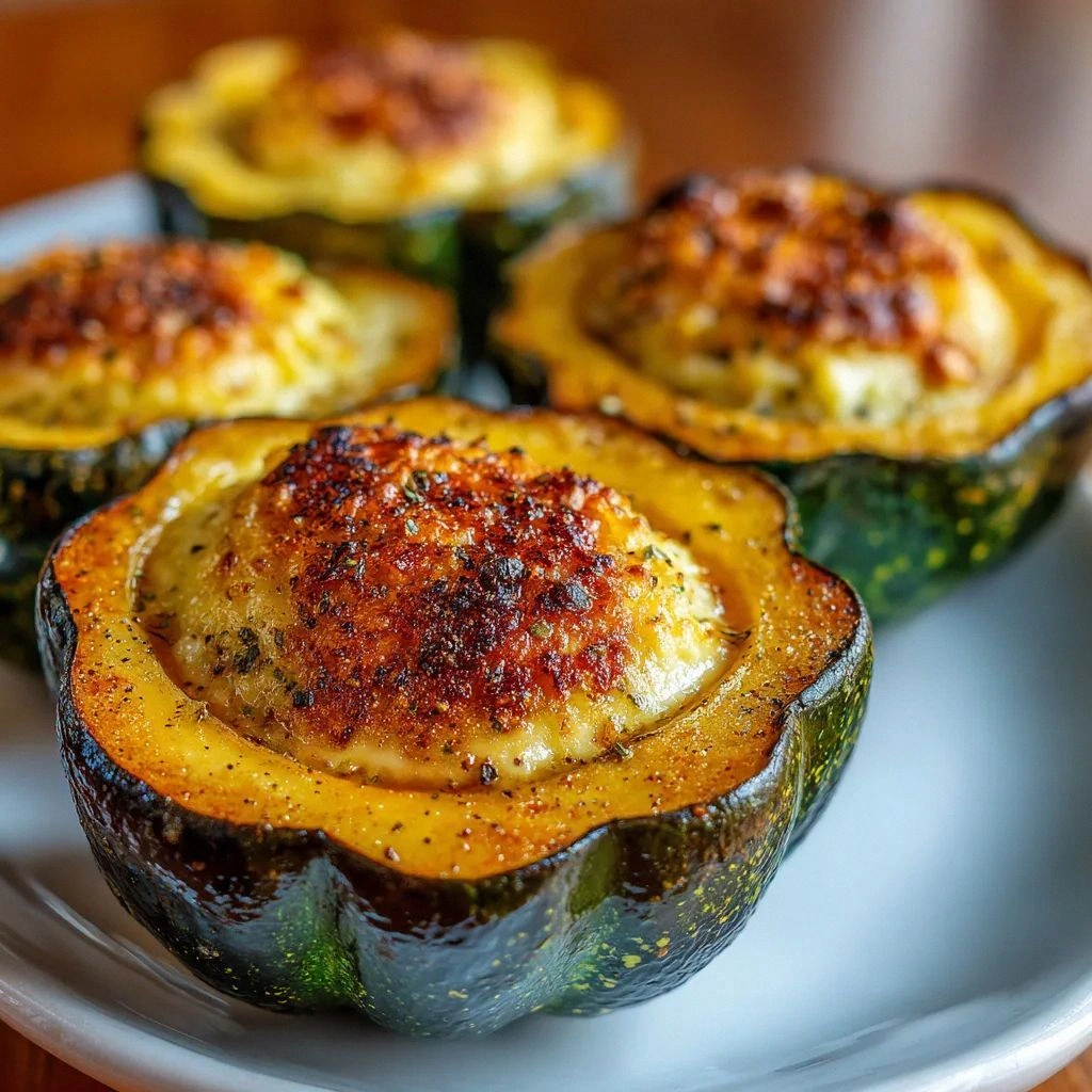 Roasted Acorn Squash with Hone