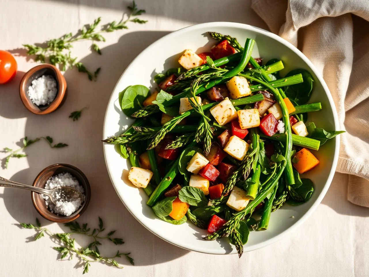 Roasted Asparagus Salad