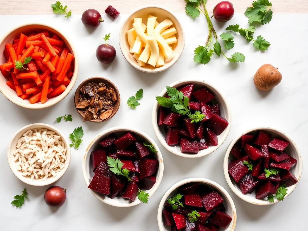 Ingredients for Roasted Beet Salad