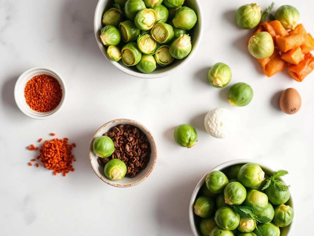 Ingredients for Roasted Brussels Sprouts