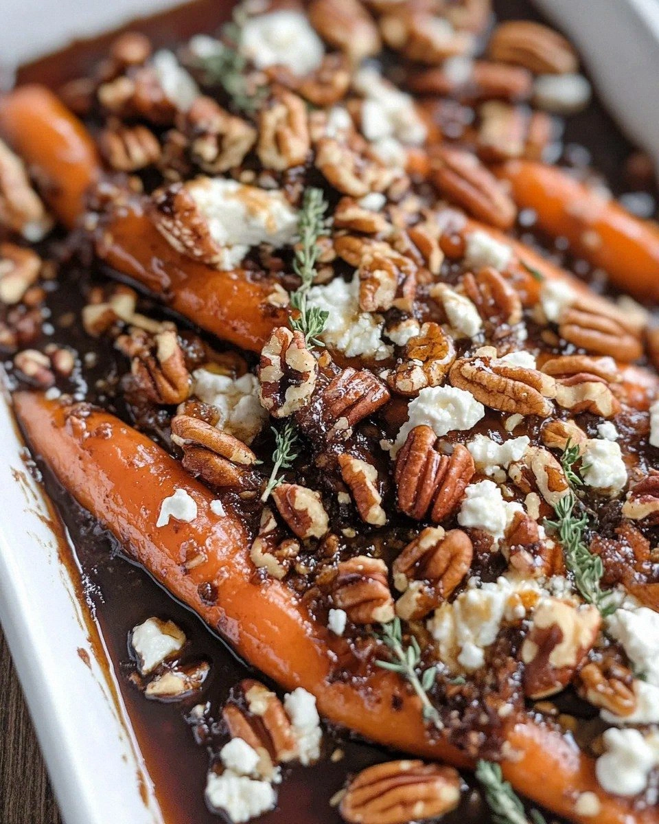 Roasted Carrots with Candied Pecan and Goat Cheese Delight!