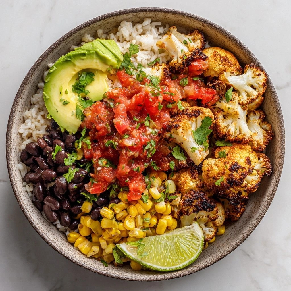 Roasted Cauliflower Burrito Bo