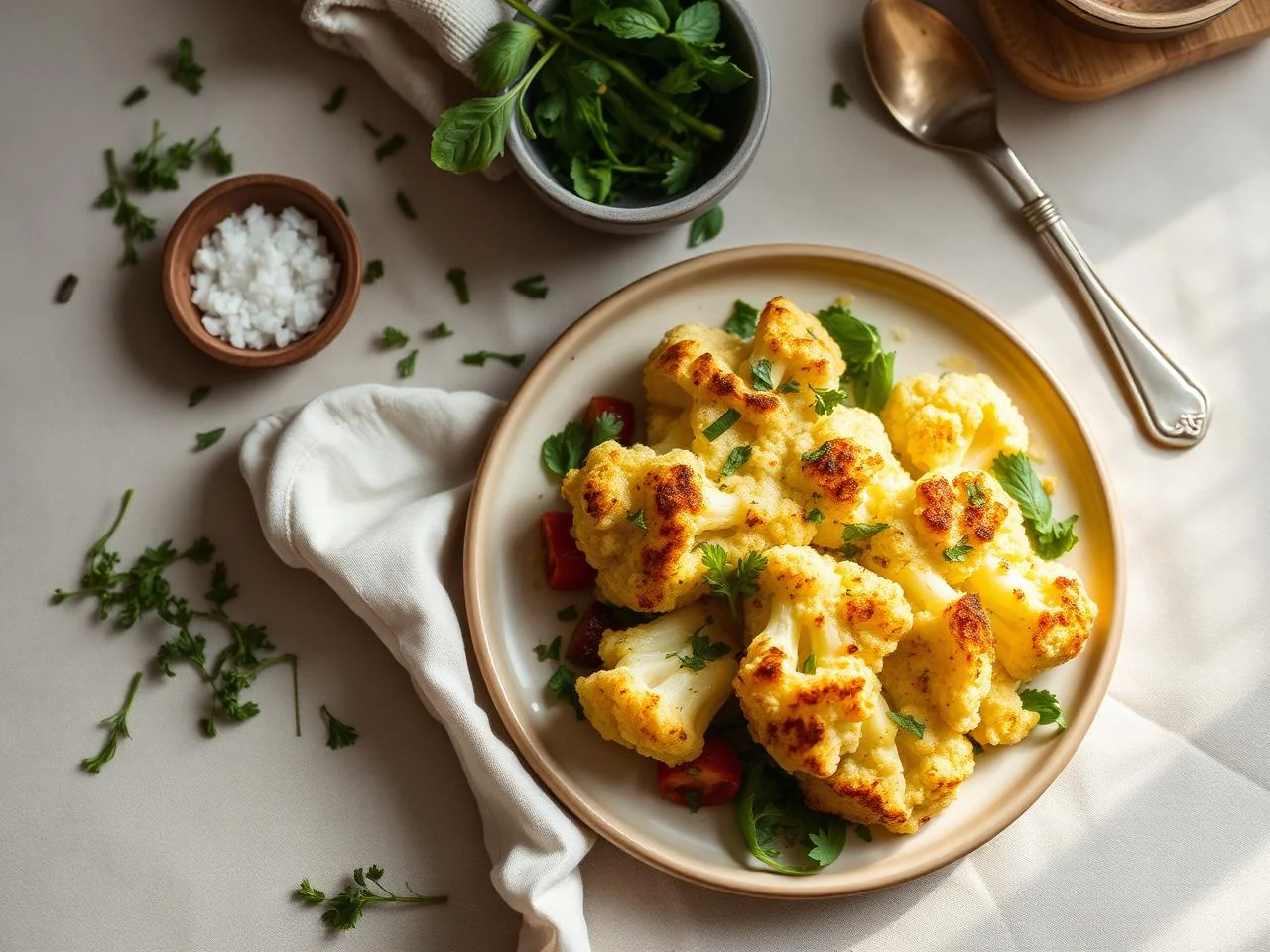 Roasted Cauliflower Gratin
