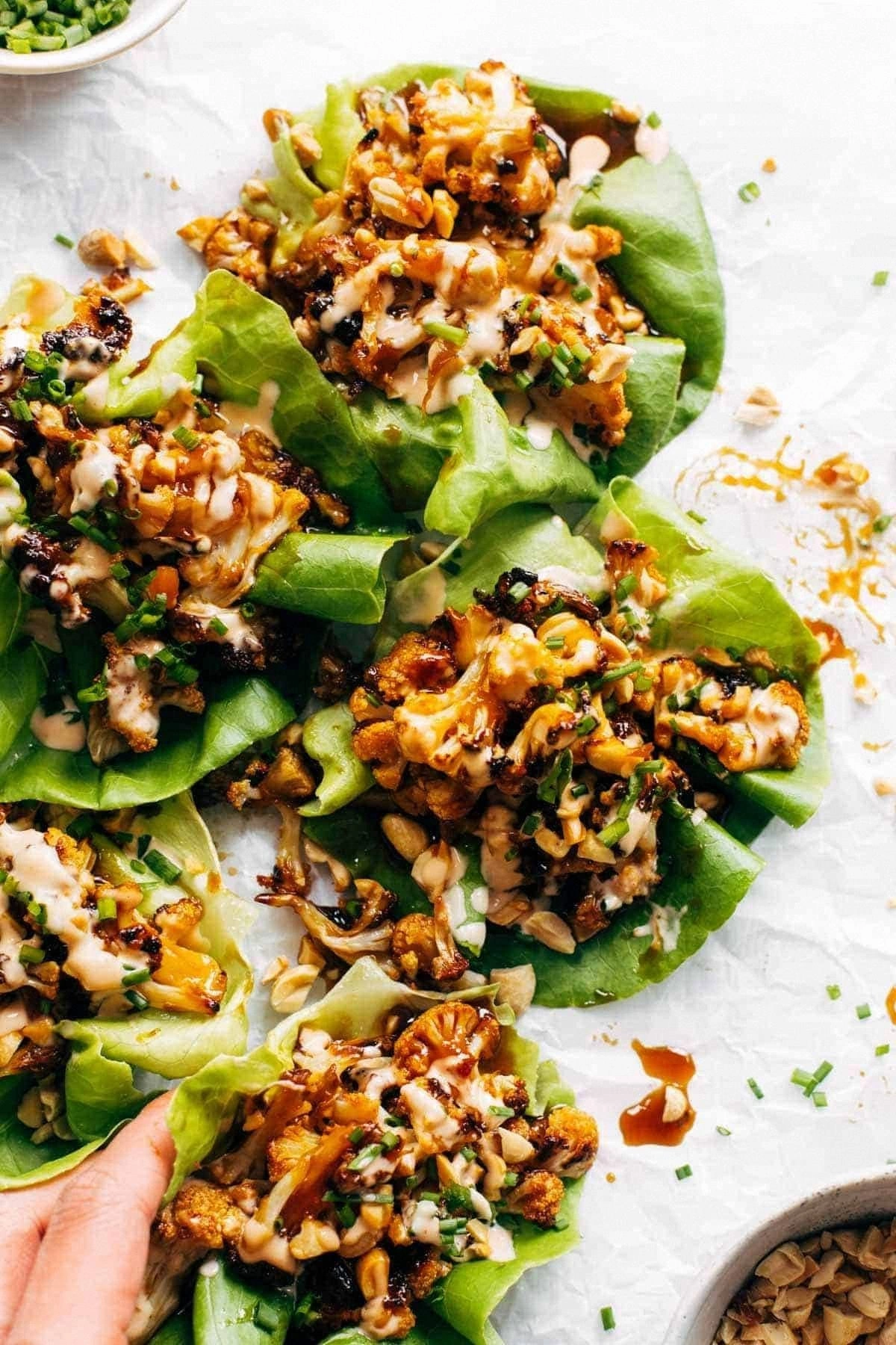 Roasted Cauliflower Lettuce Wr
