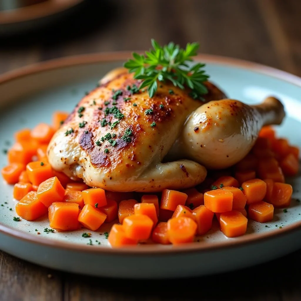 Roasted Chicken And Carrots