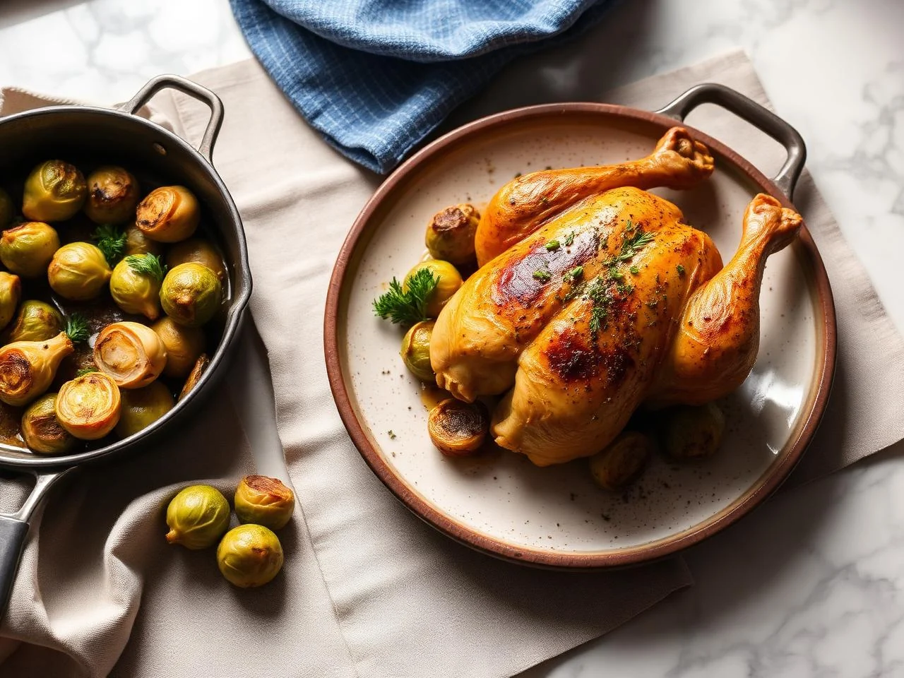 Roasted Chicken With Brussels Sprouts