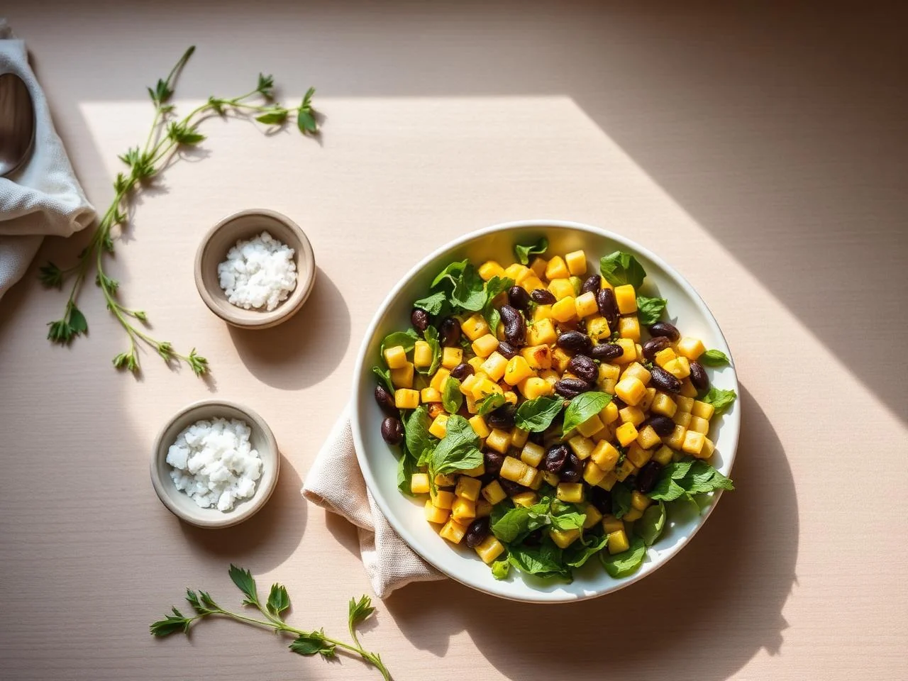 Roasted Corn And Black Bean Salad