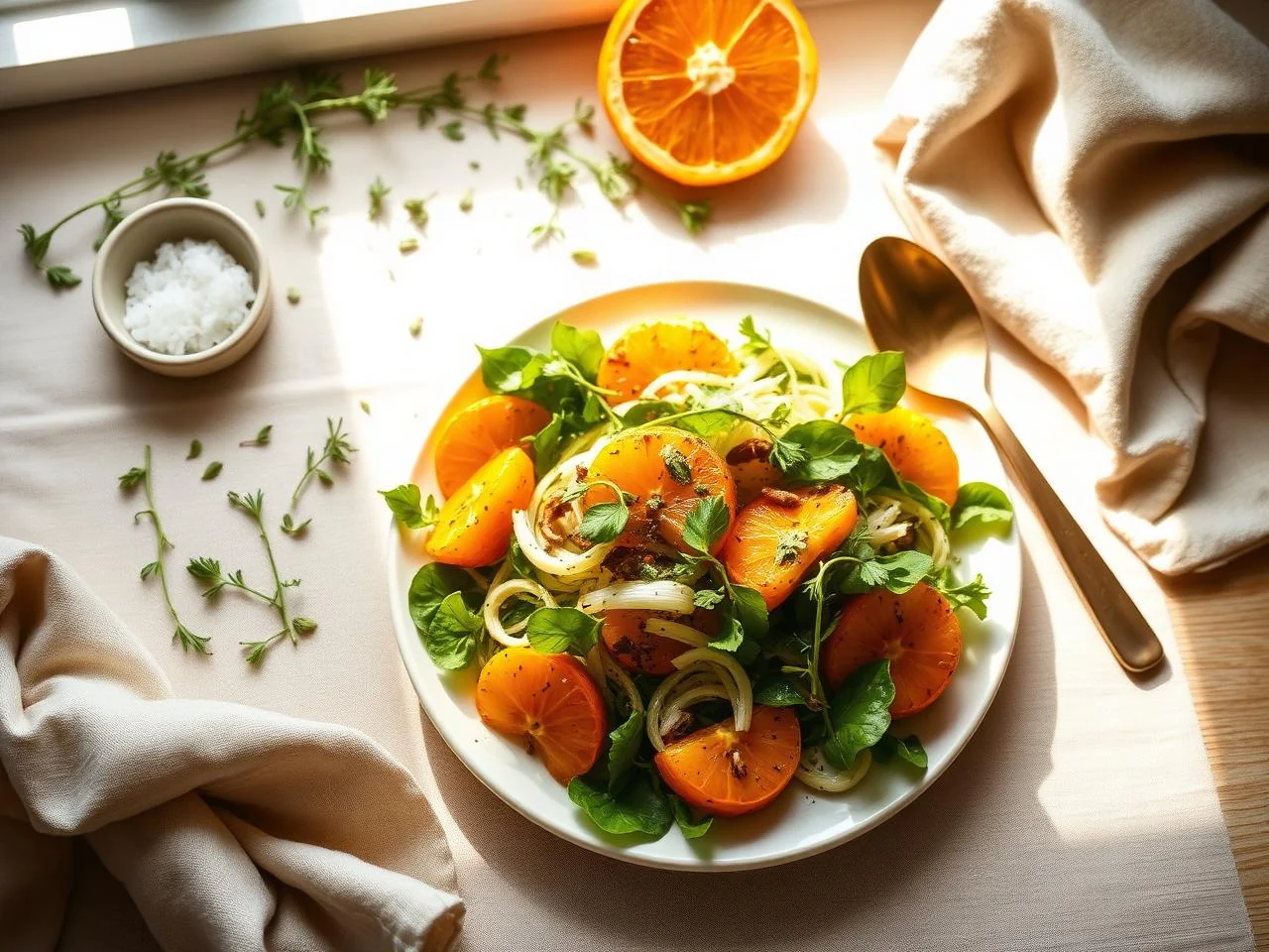 Roasted Fennel And Orange Salad
