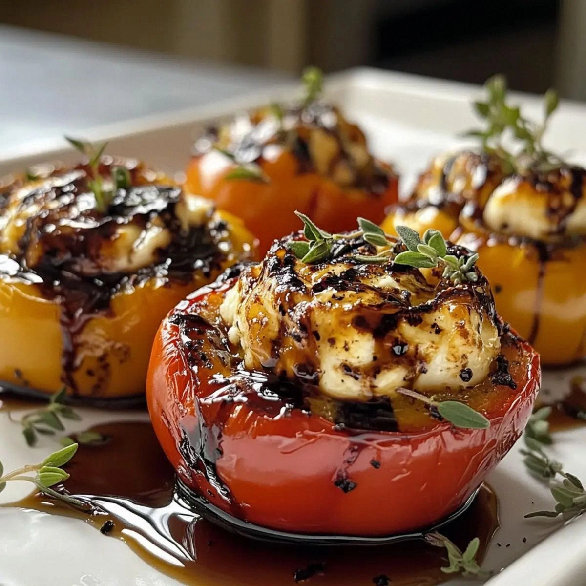 Roasted Goat Cheese Stuffed Mini Peppers that Wow Every Guest
