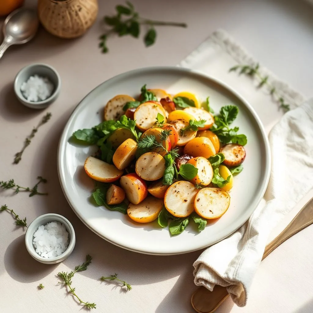Roasted Parsnip And Apple Salad