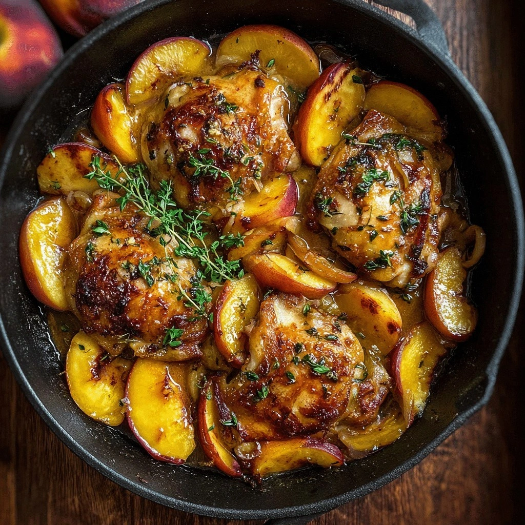 Roasted Peach Chicken