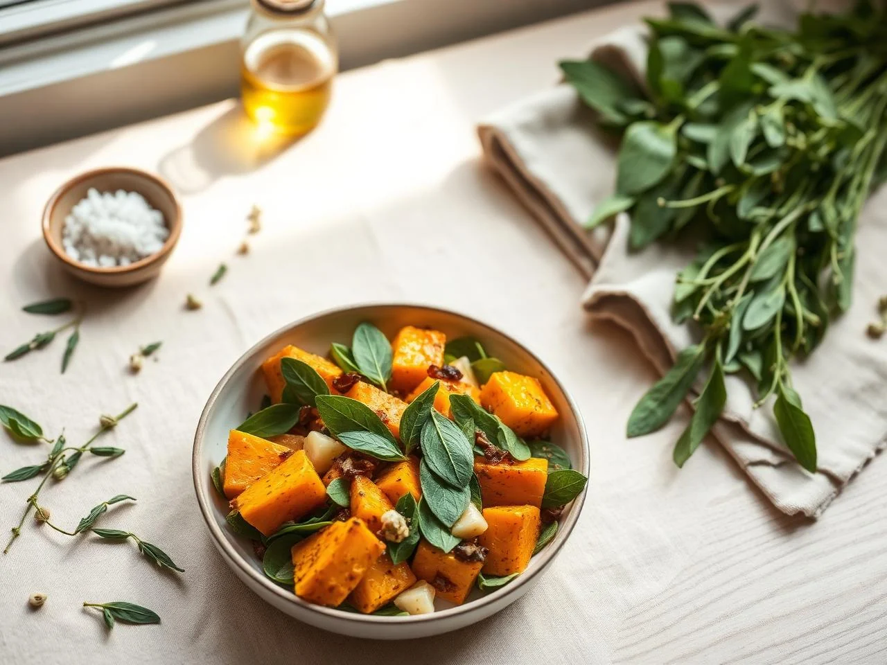 Roasted Pumpkin And Sage Salad