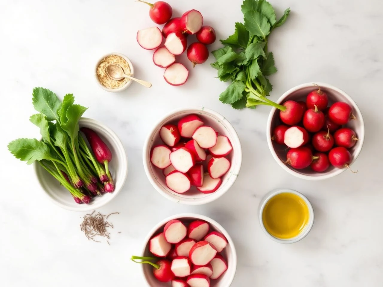 Ingredients for Roasted Radishes