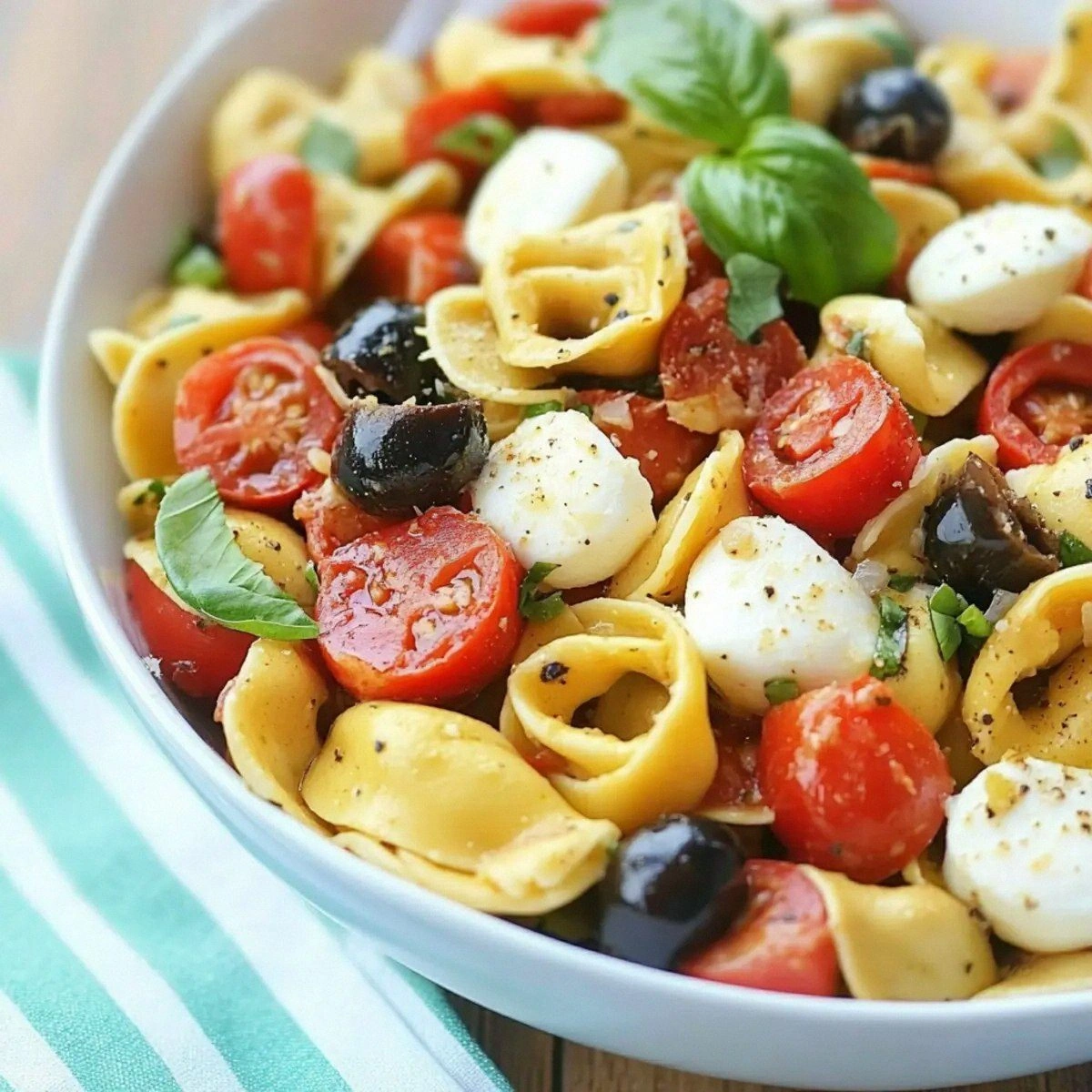 Roasted Red Pepper and Parmesan Tortellini Salad Bliss