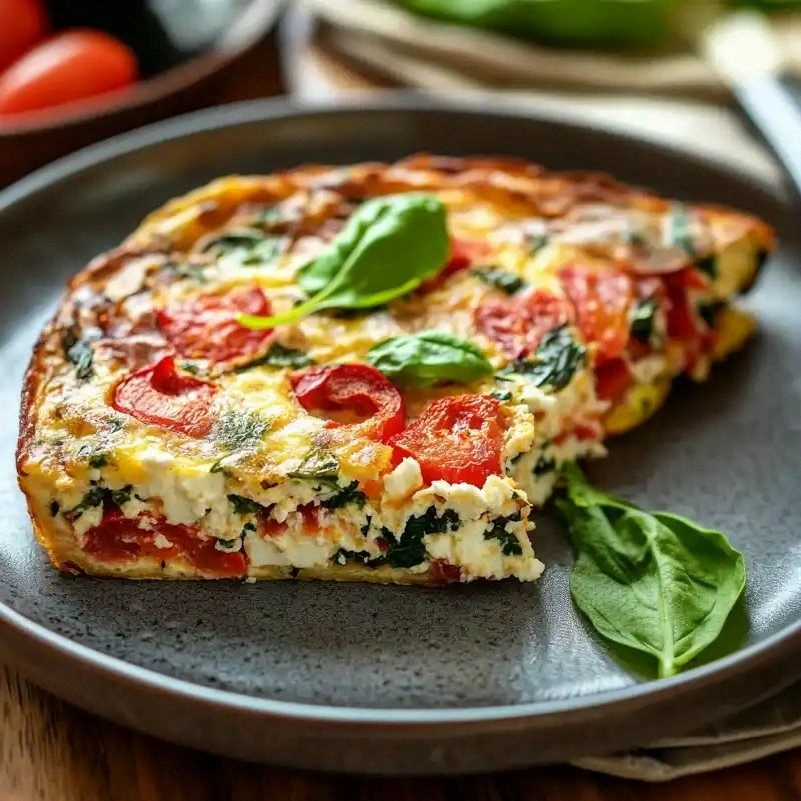 Roasted Red Pepper and Spinach
