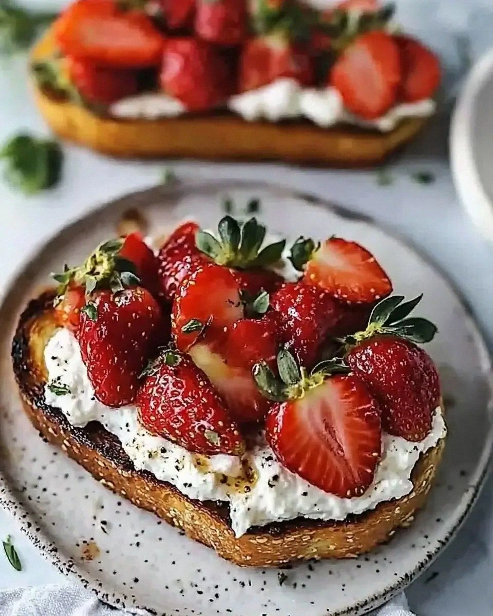 Roasted Strawberry Whipped Ricotta Toast: Your New Favorite Recipe!