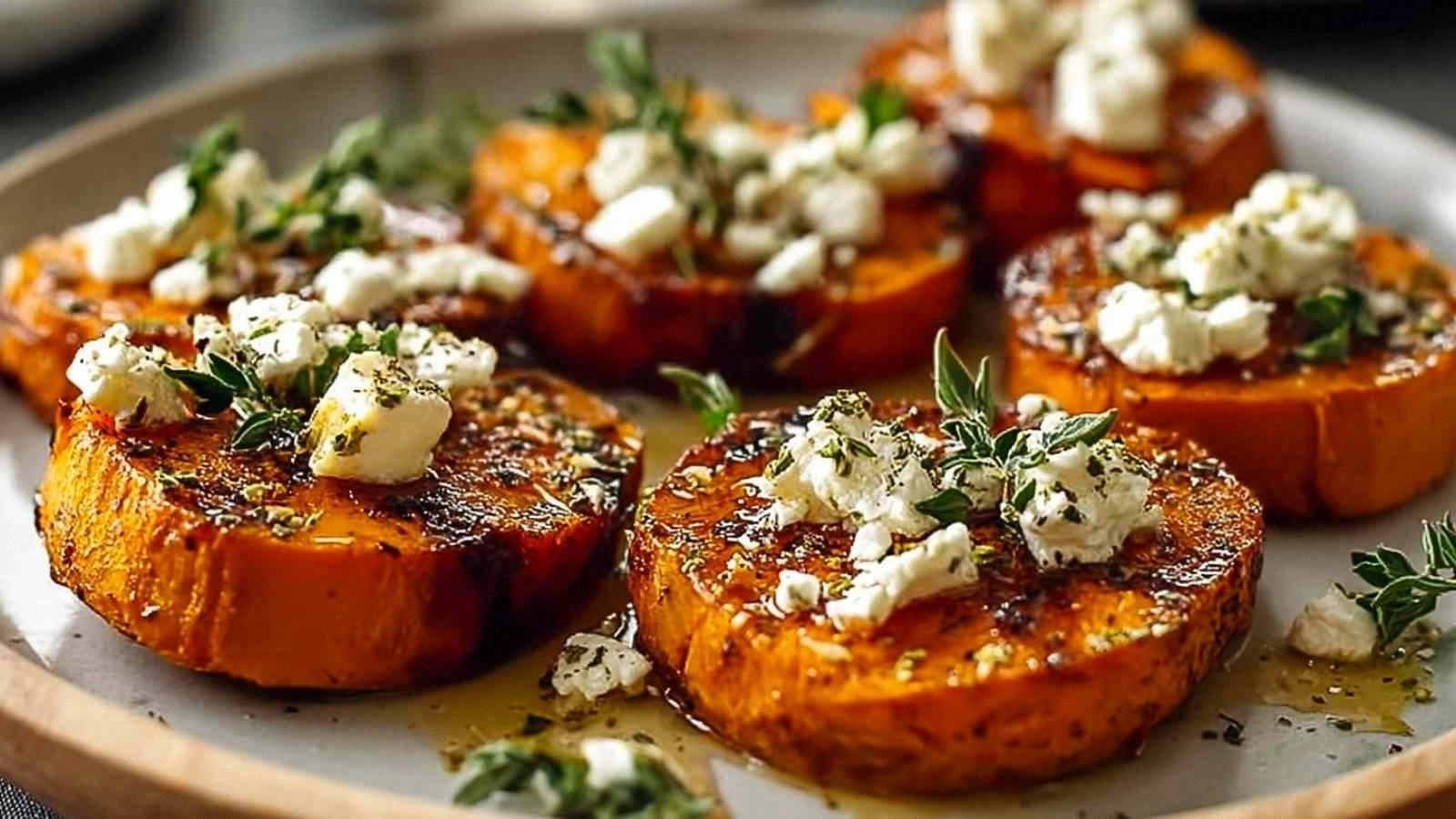Roasted Sweet Potato Rounds wi
