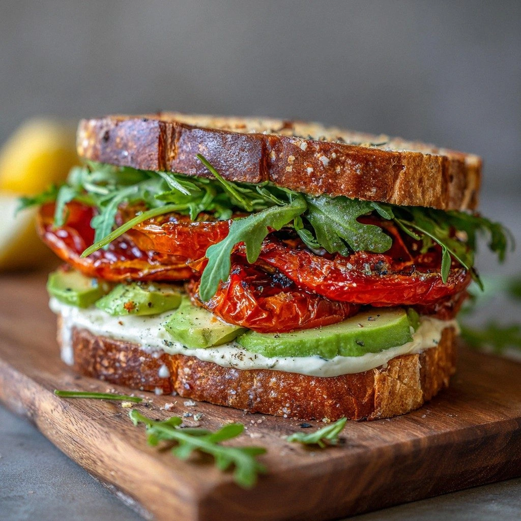 Roasted Tomato Sandwiches with