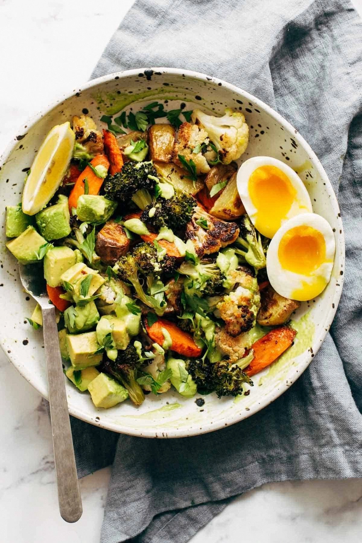 Roasted Vegetable Bowls with G
