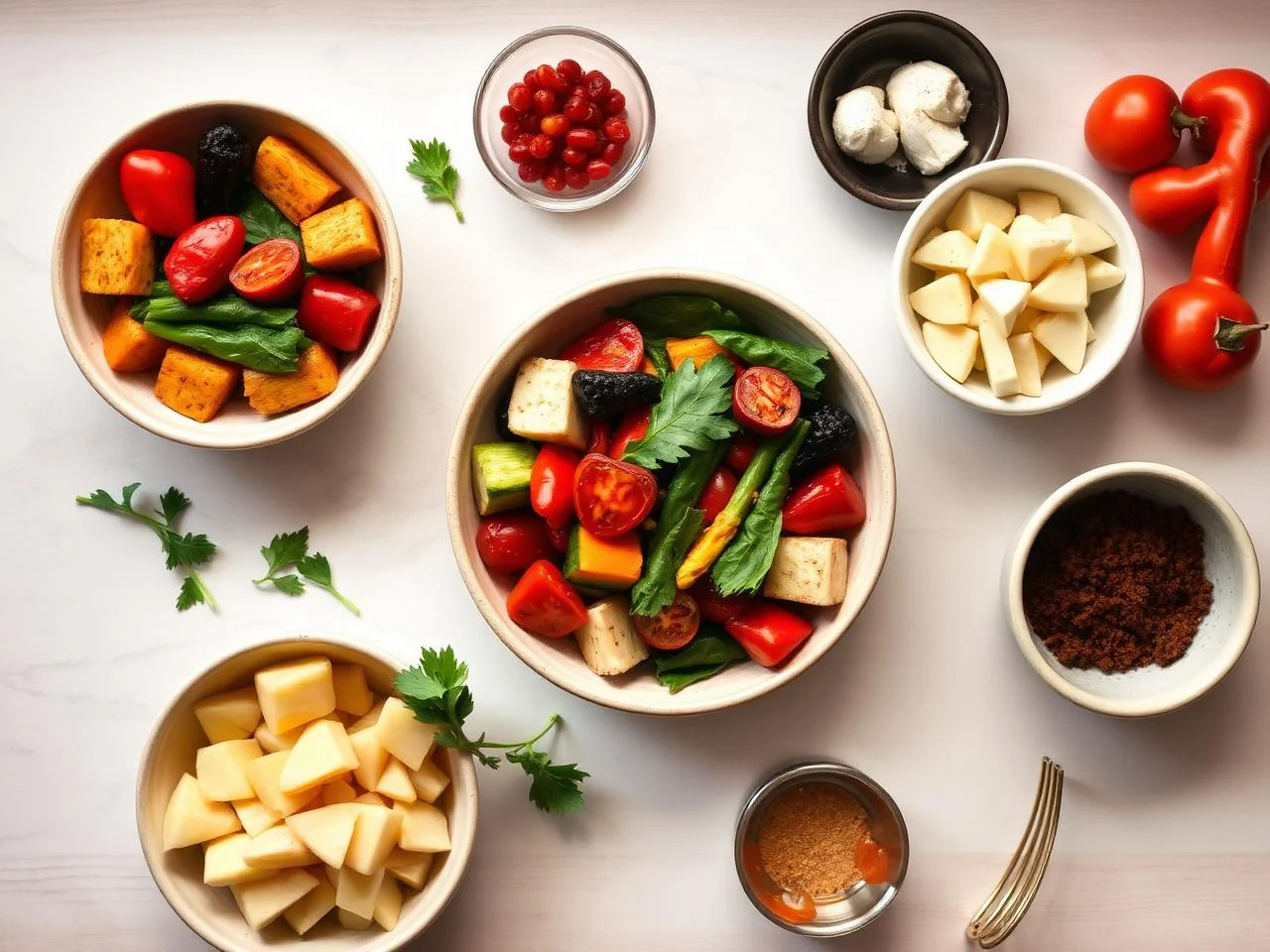 Ingredients for Roasted Vegetable Medley