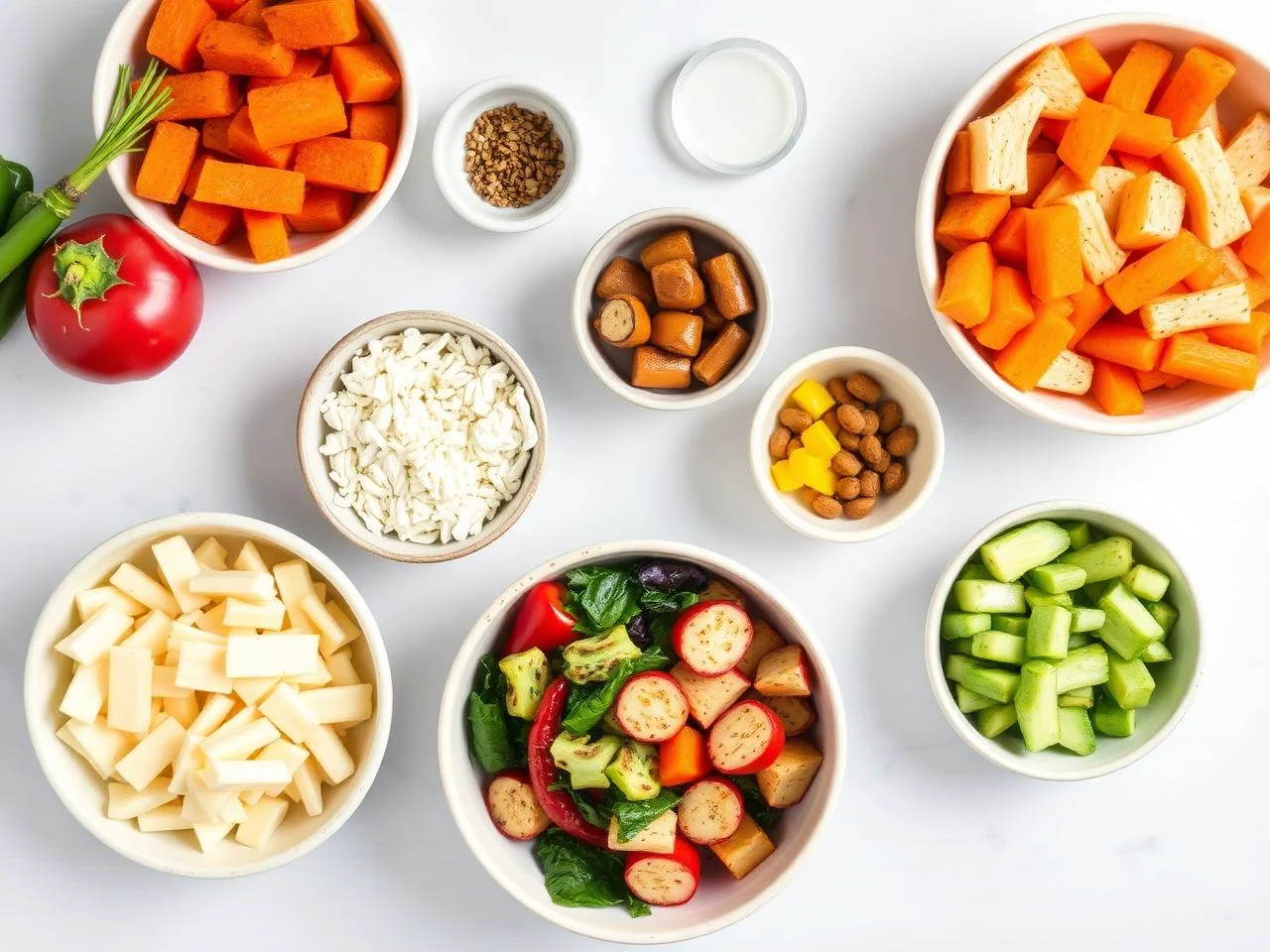 Ingredients for Roasted Vegetable Medley