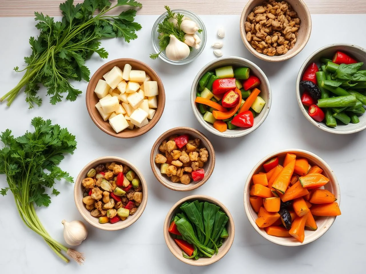 Ingredients for Roasted Vegetable Tart