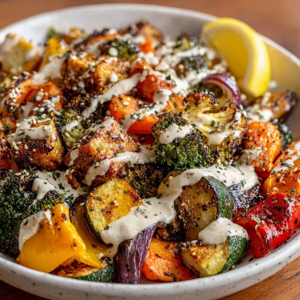 Roasted Veggie Bowl with Tahin