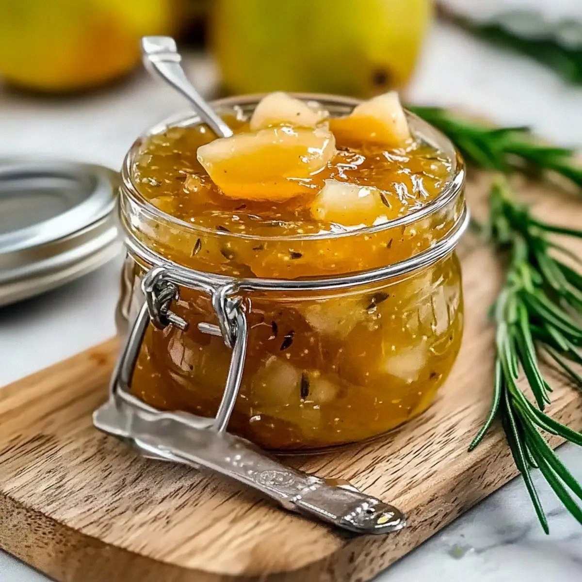 Rosemary And Pear Jam: A Sweetly Savory Spread You’ll Love