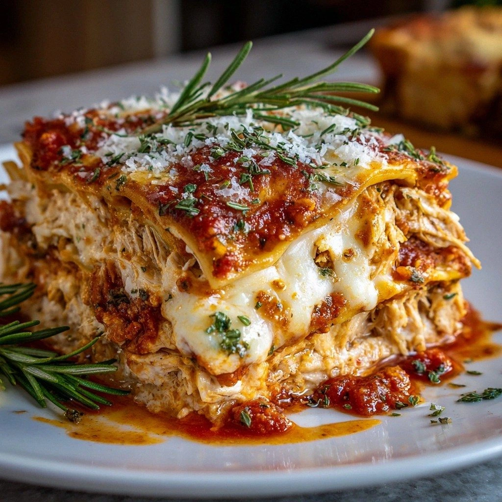Rosemary Chicken Lasagna Layer