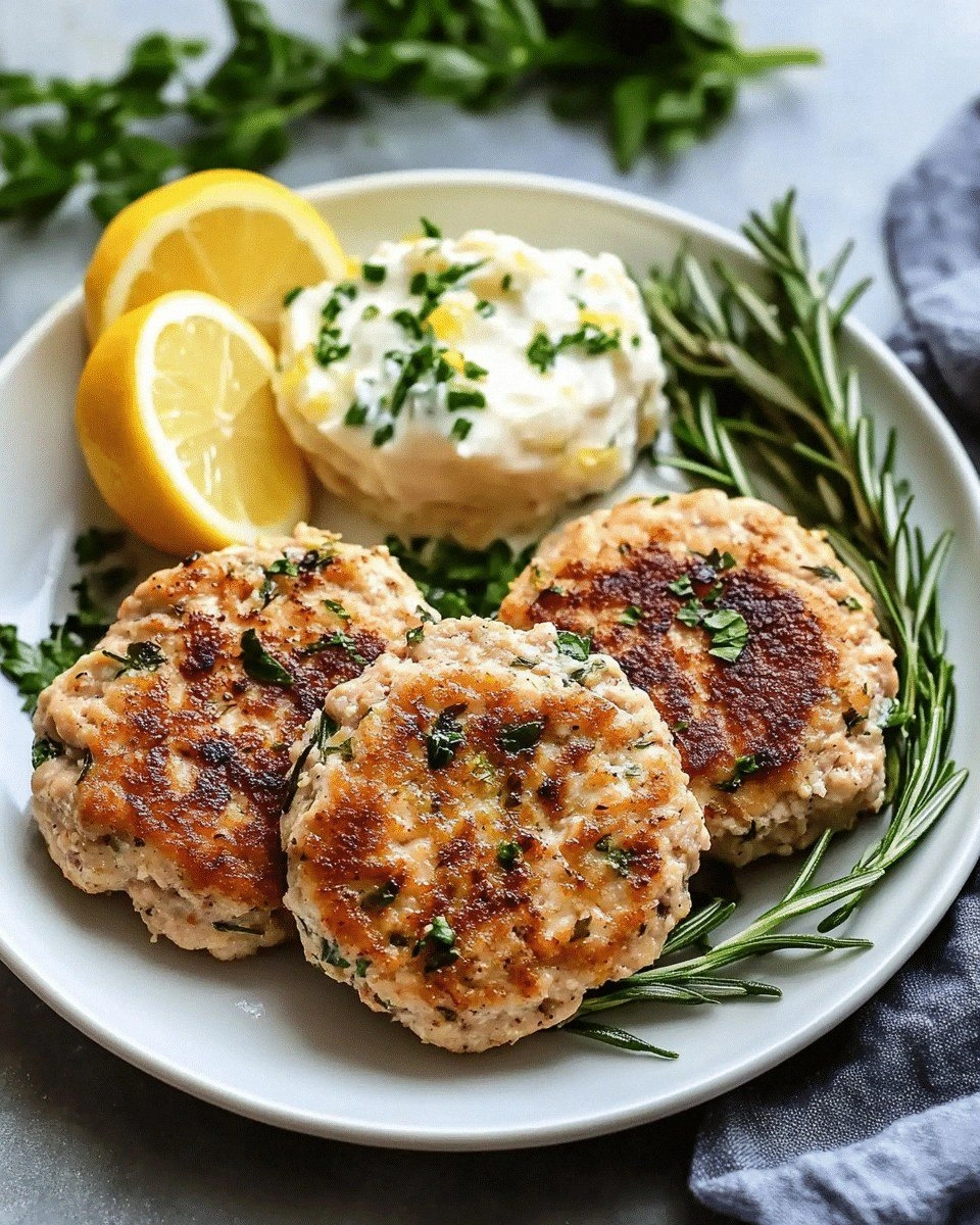 Rosemary Lemon Chicken Patties