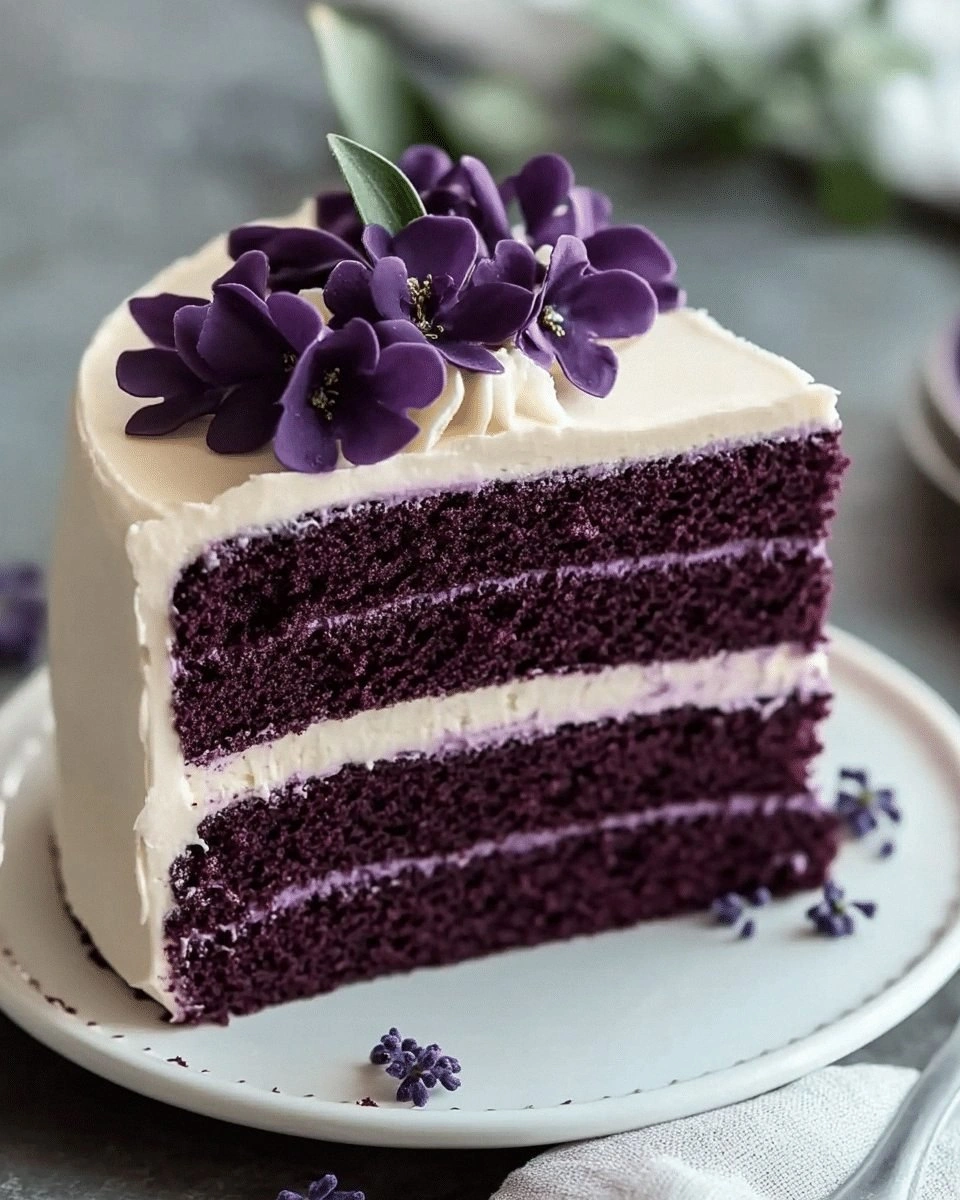 Royal Purple Velvet Cake with 