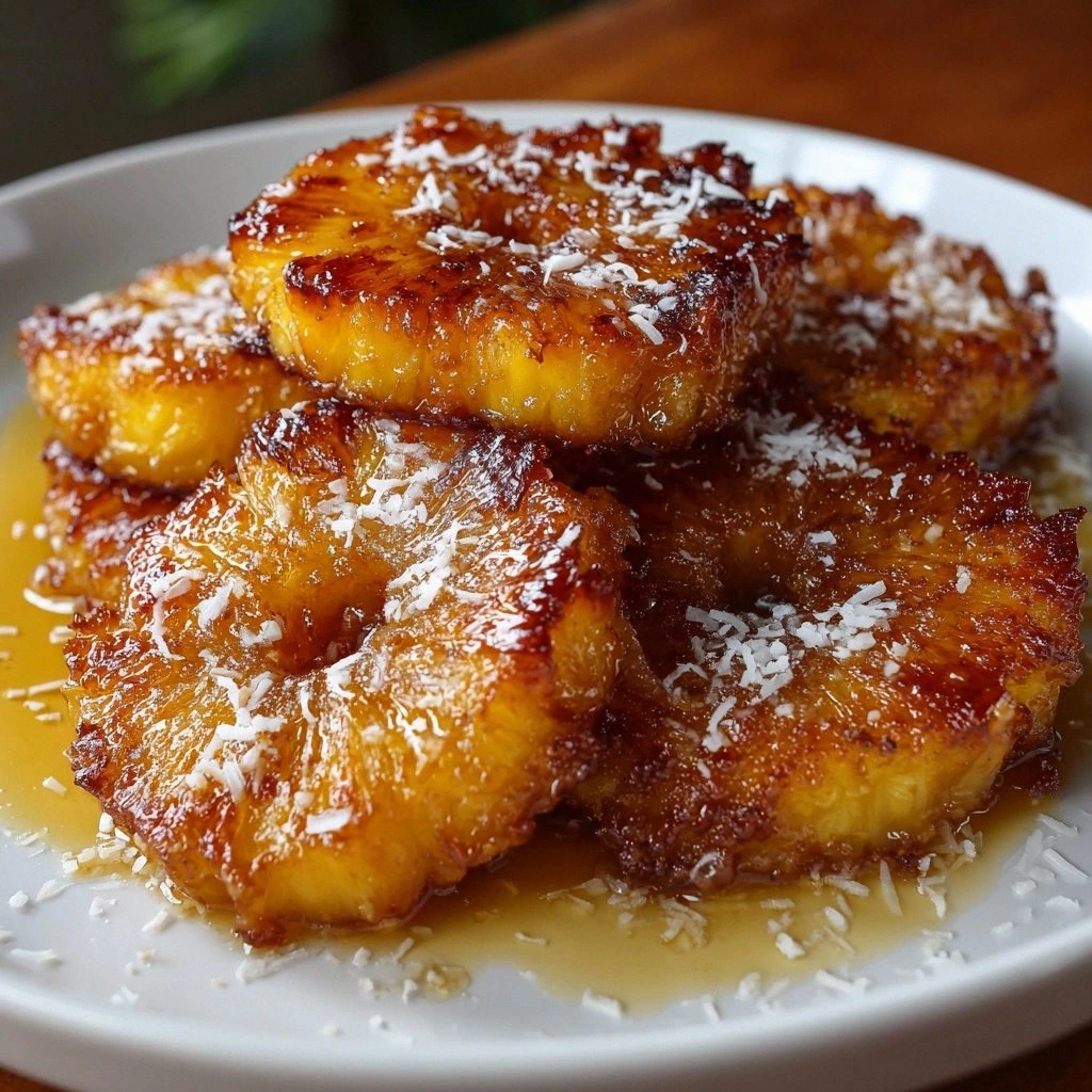 Rum-Soaked Fried Pineapple: A 