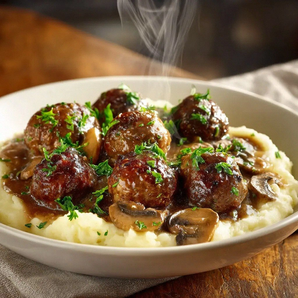 Salisbury Steak Meatballs: The