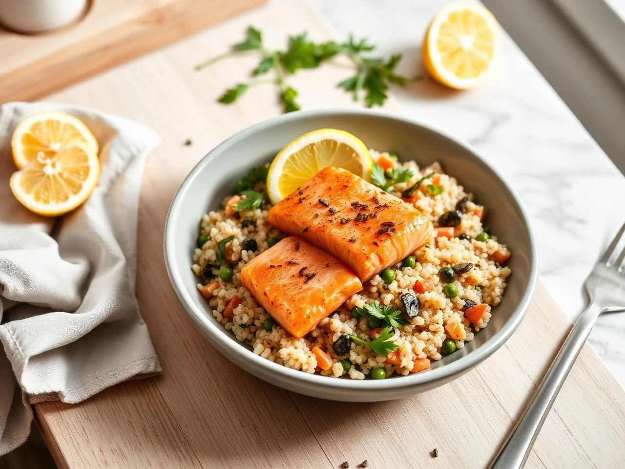 Salmon And Quinoa Bowl