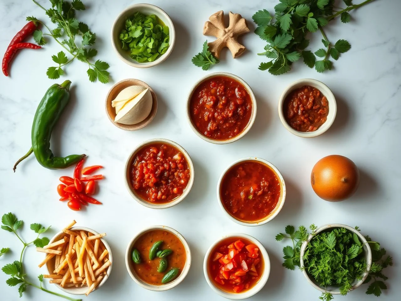 Ingredients for Salsa De Chile De Arbol